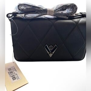 Valentino orlandi- Quilted Shoulder Bag - Black